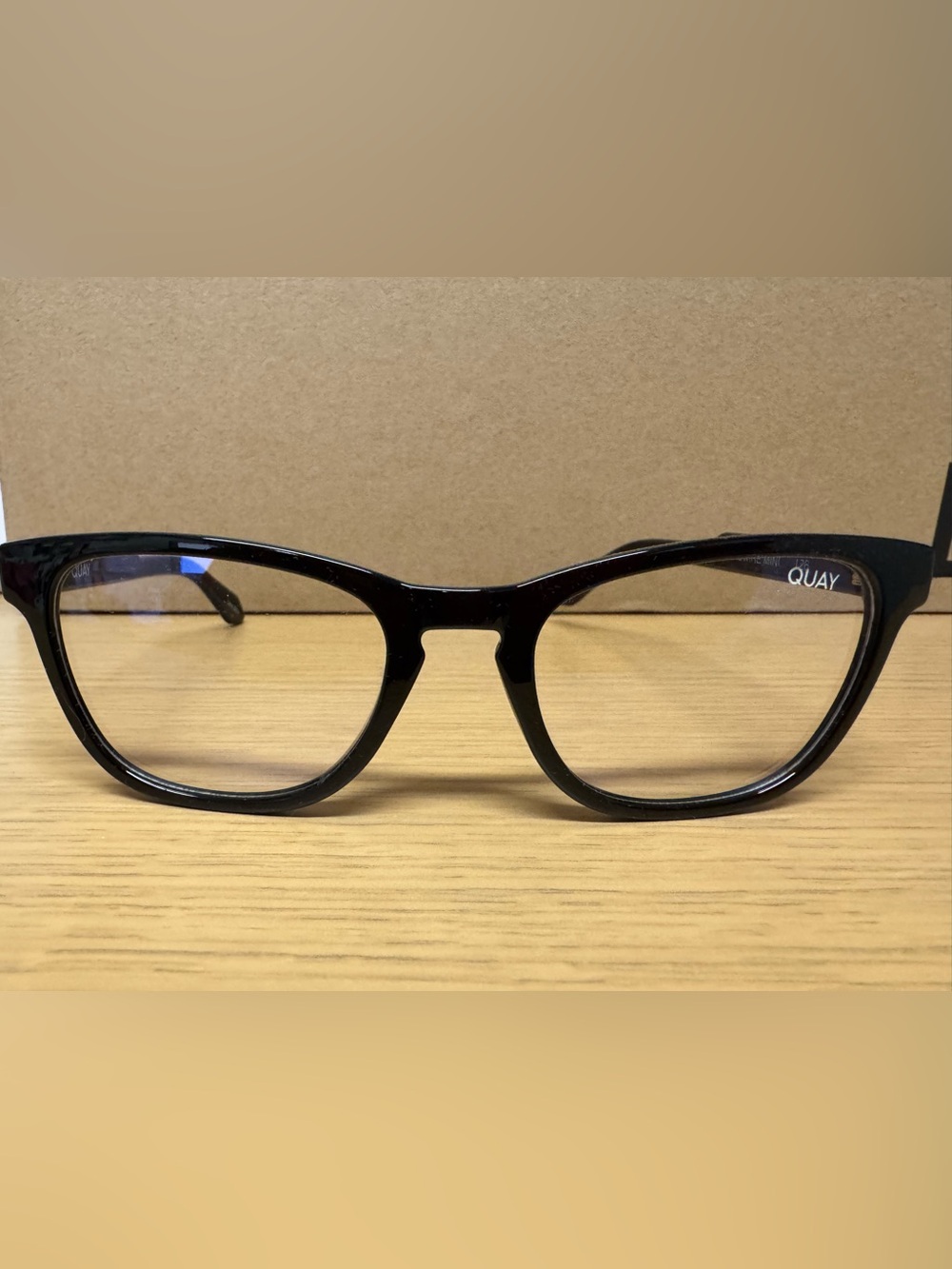 Quay Australia Black Eyeglass Frames ~ “Hardwire”